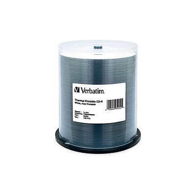 Verbatim 100pk Cd-r 80min 700mb 52x Wh Therm Hub (95254)