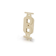 C2G Duplex 106 Insert 2-port Ivory (03722)