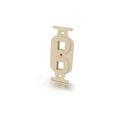 C2G Duplex 106 Insert 2-port Ivory (03722)