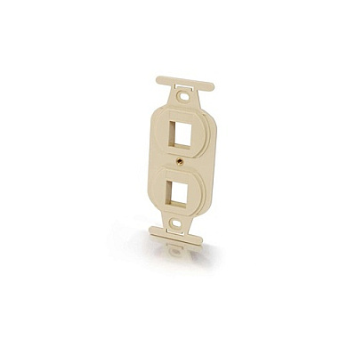 C2G Duplex 106 Insert 2-port Ivory (03722)