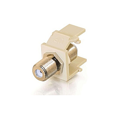 C2G Snap-in F Type Keystone Module Ivory (03814)
