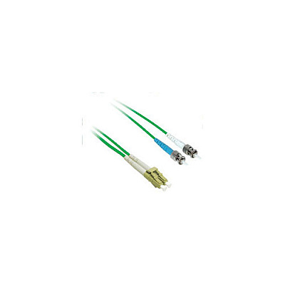 Leviton C2g 3m Lc-st 9/125 Os1 Fiber Cbl-grn (33332)