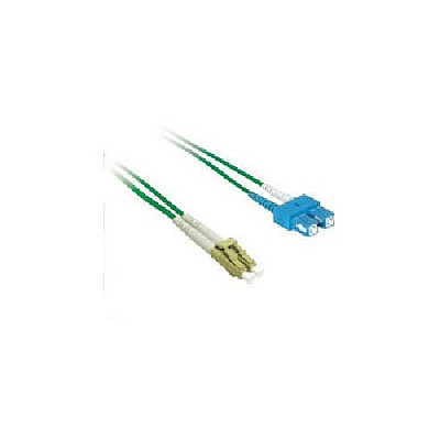 Leviton C2g 3m Lc-sc 9/125 Os1 Fiber Cbl-grn (33352)