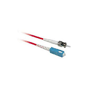 Leviton C2g 2m Sc-st 9/125 Os1 Sm Fiber-red (33396)