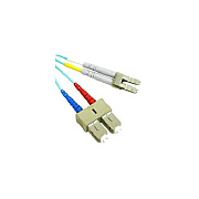 Leviton C2g 3m Lc-sc 10g Om3 Pln Fiber-aqua (36253)