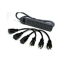 C2G Surge W/ 3 1ft Power Extension Cords (39995)