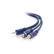 C2G 3ft Velocity 3.5mm Male To (2) Rca Male (40613)