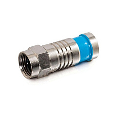C2G Antenna Contr Fconnector Quad Rg-6 50pk (41079)