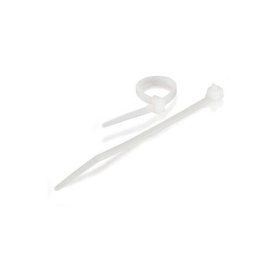 C2G 4in Cable Ties - White 100pk (43032)