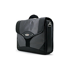 Mobile Edge Premium Laptop Briefcase-blk/silver-15.6 (MEBCP2)