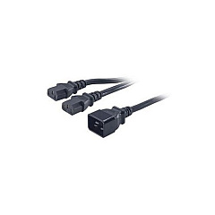 APC Power Cord Splitter, C20 To (2)c13, 0.5m (AP9888)