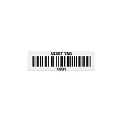 Wasserstein Pre-printed Paper Asset Tag 2.0 X 1.0 (633808403515)