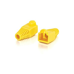 C2G Rj45 Plug Cover-6.0mm Yellow-50 Pk (04756)