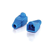 C2G Rj45 Plug Cover-6.0mm Blue-50 Pk (04757)