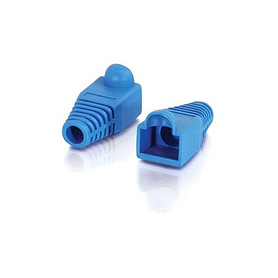 C2G Rj45 Plug Cover-6.0mm Blue-50 Pk (04757)
