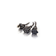 C2G 3ft 1-to-2 Power Cord Splitter (29805)