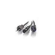 C2G 1.5ft 1-to-2 Power Cord Splitter (29810)