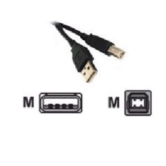 Micropac Technologies Usb 2.0 Printer Cable, A To B, 6ft (USBAB-6FT)