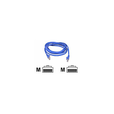 Belkin Patch Cable Rj-45 M/m 18ft Utp Cat6 Blue (A3L98018BLUS)