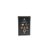 C2G Sgl Gang Tv,hd15,s-video,a/v Wall Plate (40967)
