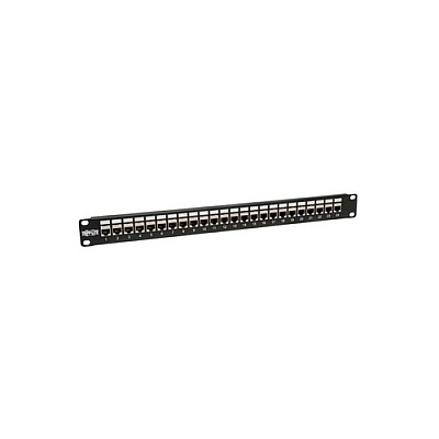 Tripp Lite 24-port 1u Cat6/5 Feed-thru Patch Panel (N254024SH)