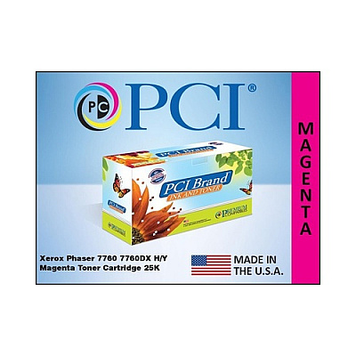 PCI Brand Compatible Xerox 106r01161 Magenta Toner Cartridge 25k Yield For Xerox 7760/7760dn/7760dx/7760gx/7760ydn/7760ydx/7760ygx Made In Usa (106R01161PCI)