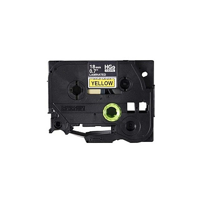 Brother High Grade Tapes,5pk, Black On Yellow (HGE6415PK)