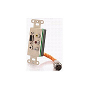 C2G Rr Dc Wallplate Hd15+3.5+3rca-ivry (60023)
