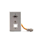 C2G Rapidrun Al Wallplate Hd15+3.5+ks (60036)