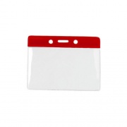 Brady People ID Data/credit Card, Red Bar Vinyl Badge Ho (18201006)