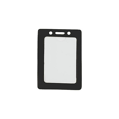 Brady People ID Data/credit Card, Black Frame Vinyl Badg (18203001)