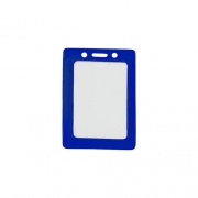 Brady People ID Data/credit Card, Blue Frame Vinyl Badge (18203002)