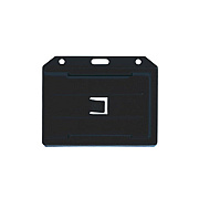 Brady People ID Badge Holder, Black, 2-sided Horizontal (18403051)