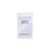 Brady People ID Clear Vinyl Proximity Card Holder W/slot (18405060)
