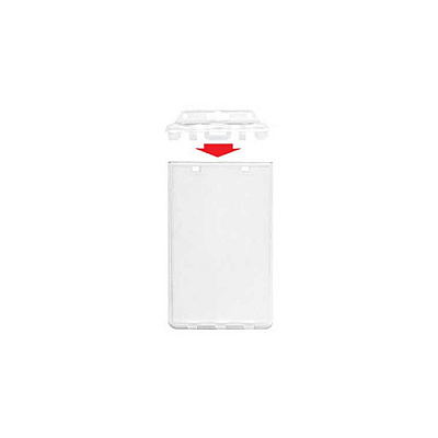 Brady People ID Vertical Locking Plastic Prox Card Hldr- (18406045)