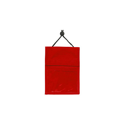 Brady People ID Red, 3-pocket Credential Wallet Holder W (18602506)