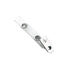 Brady People ID Clear, 2-3/4in (70mm), Vinyl Badge Strap (21052000)