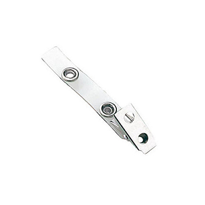 Brady People ID Clear, 2-3/4in (70mm), Vinyl Badge Strap (21052000)