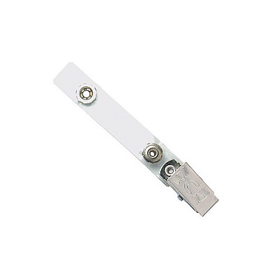 Brady People ID Clear, 2-3/4in (70mm), Vinyl Strap Clip (21053205)