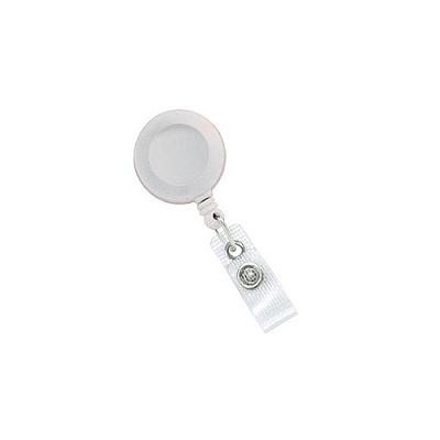 Brady People ID White, 1-1/4in (32mm), Plastic Clip-on B (21203008)