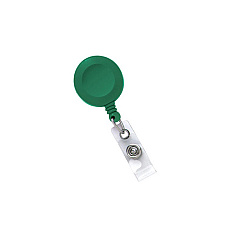 Brady People ID Green, Clip-on Badge Reel W/clr Strp, No (21203034)