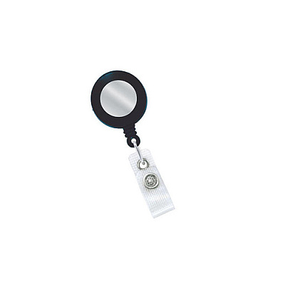 Brady People ID Black, 1-1/4in (32mm), Plastic Clip-on B (21203101)