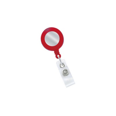 Brady People ID Red, 1-1/4in (32mm), Plastic Clip-on Bad (21203106)