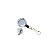 Brady People ID Key Reel With Spring Clip, Chrome Finish (21203400)