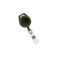 Brady People ID Black, Round Badge Reel, W/clear Vinyl S (21207501)