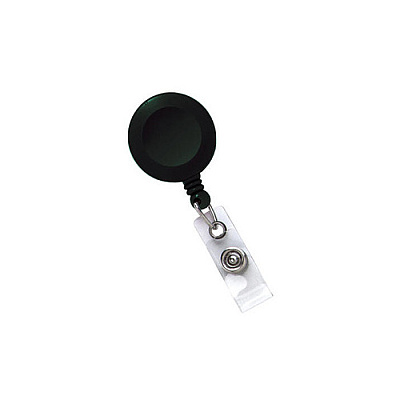 Brady People ID Blk Rnd Bdrl Swivel Back Nps Clip Clear (21207601)