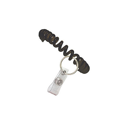 Brady People ID Black, Wrist Coil W/(25mm) Split Ring An (21406201)