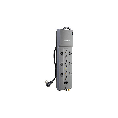 Belkin 12-outlet Power Cord Surge Protector W/ (BE11223408)