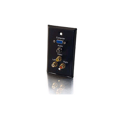 C2G Wp Sgl Stl Blk Hd-15,3.5,a/v (40483)