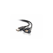 C2G 1.5ft Usb 2.0 Am To Af Panel Mount Cable (28062)